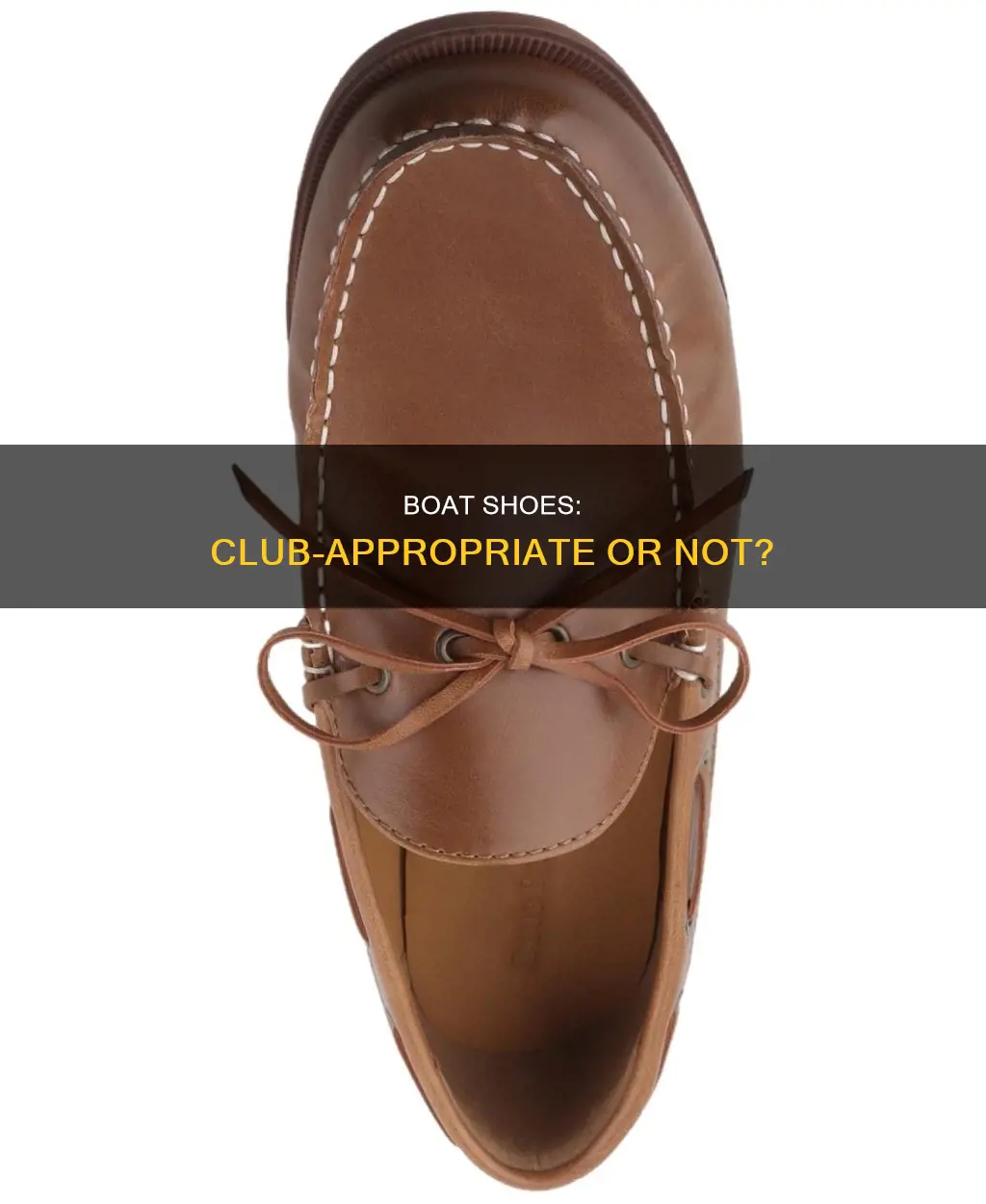 are boat shoes ok for a club