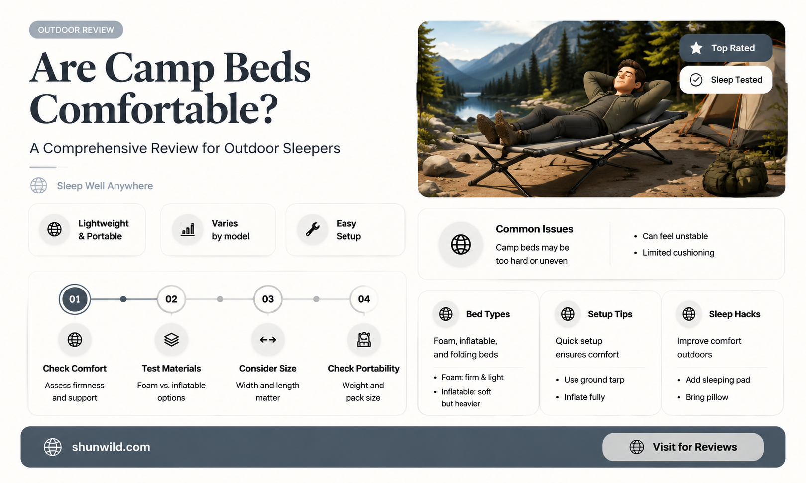 are camp beds comfortable