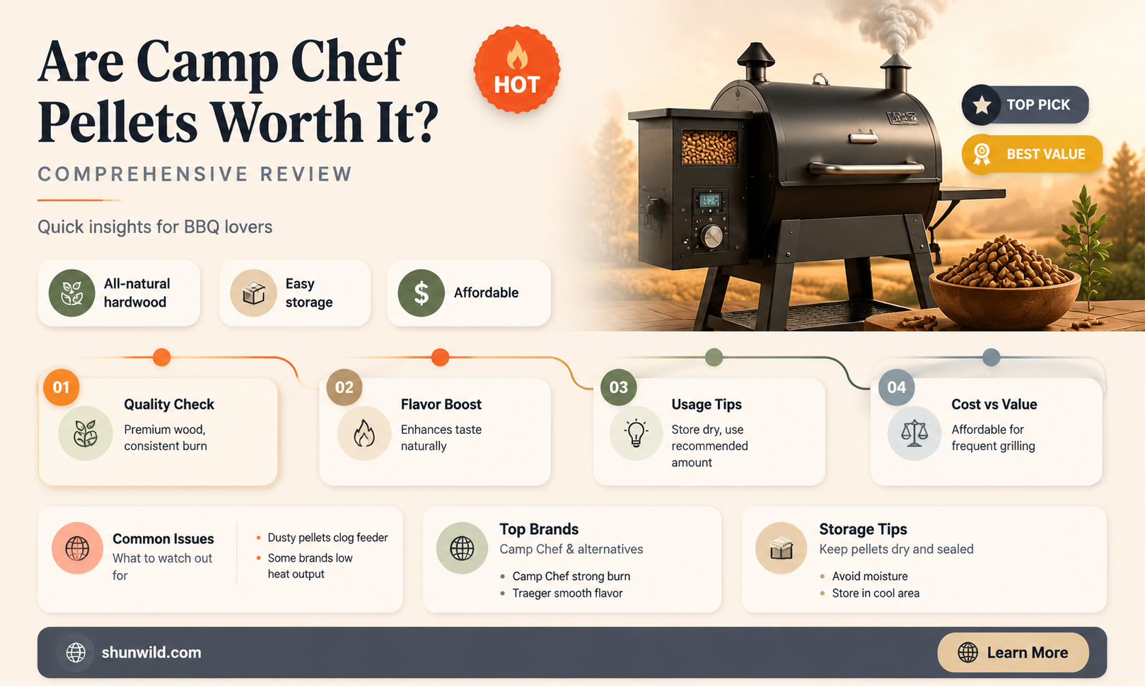 are camp chef pellets good