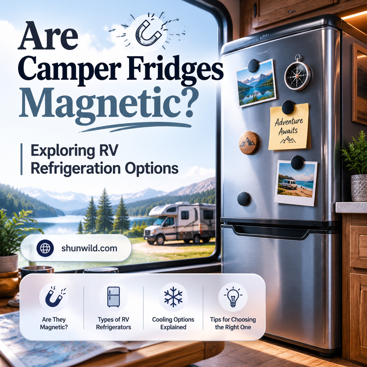 are camper fridges magnetic