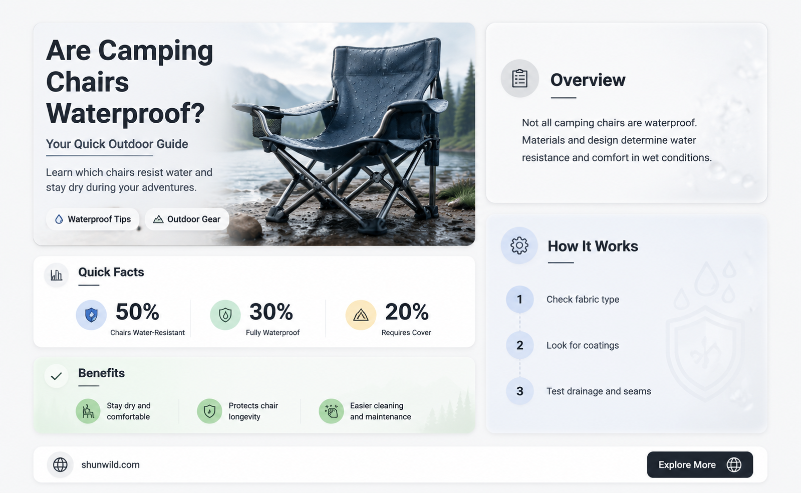 are camping chairs waterproof