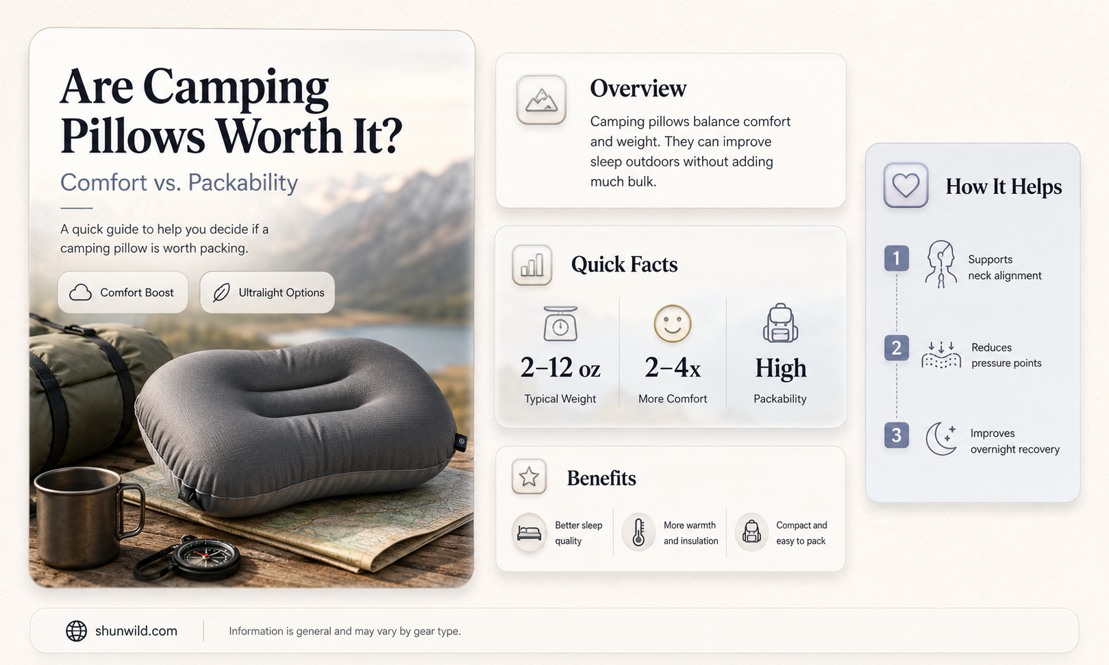 are camping pillows worth it