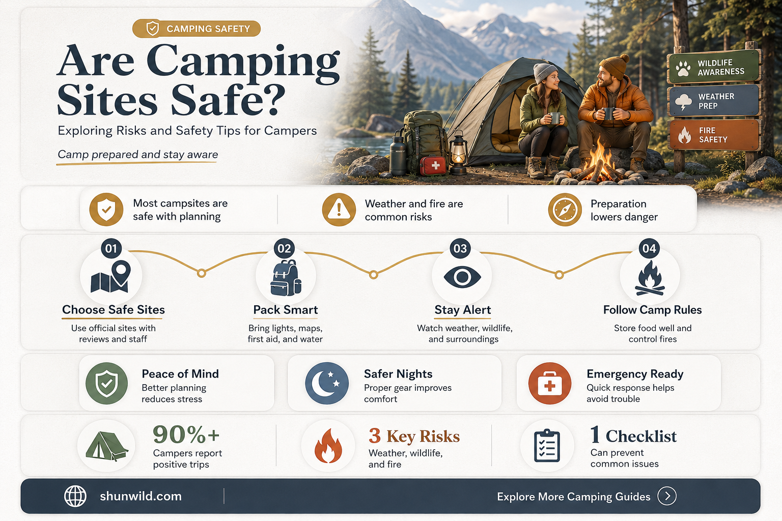 are camping sites safe