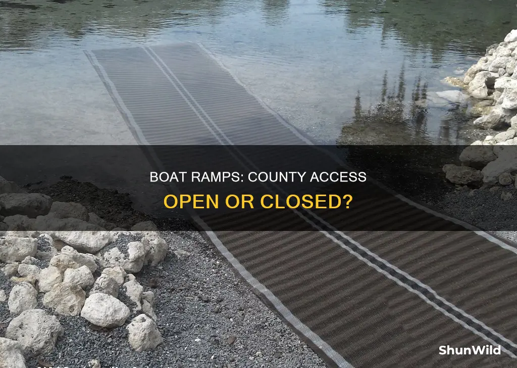 are county boat ramps open