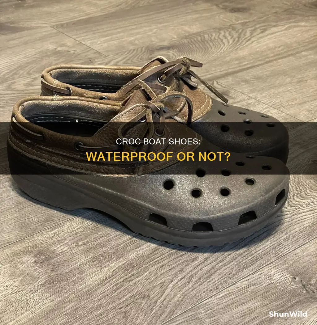 are croc boat shoes waterproof