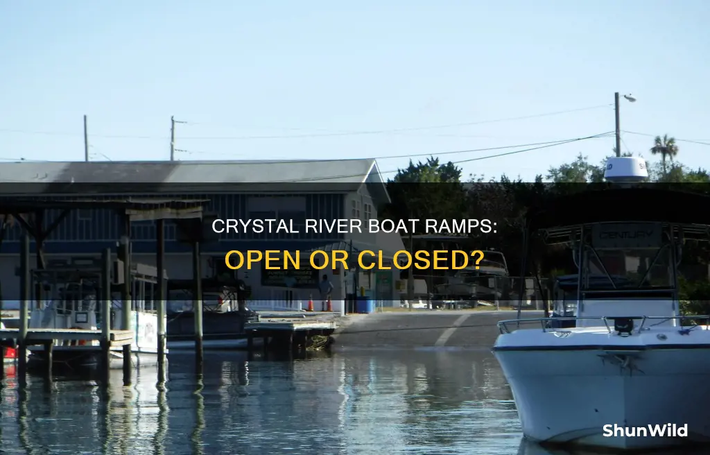 are crystal river boat ramps open