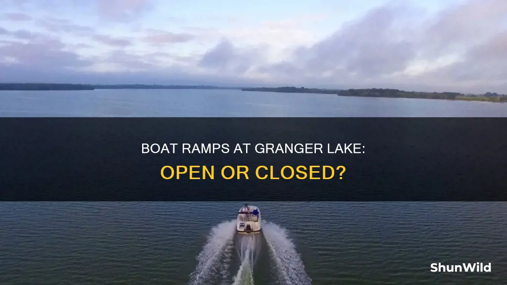 are granger lake boat ramps open