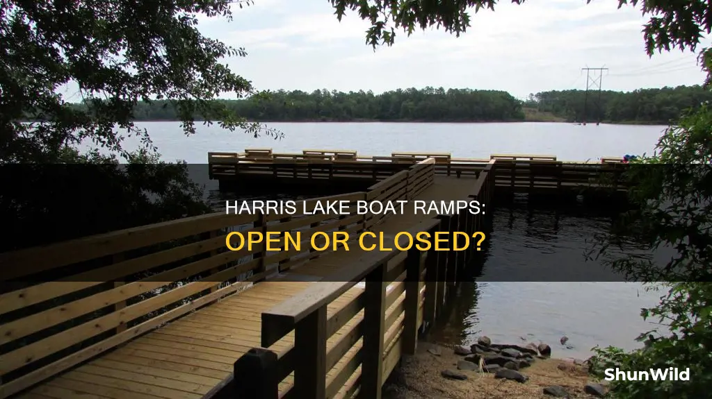 are harris lake boat ramps open