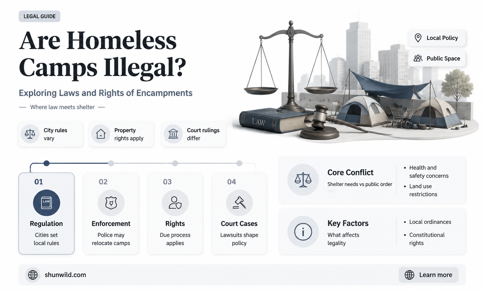 are homeless camps illegal
