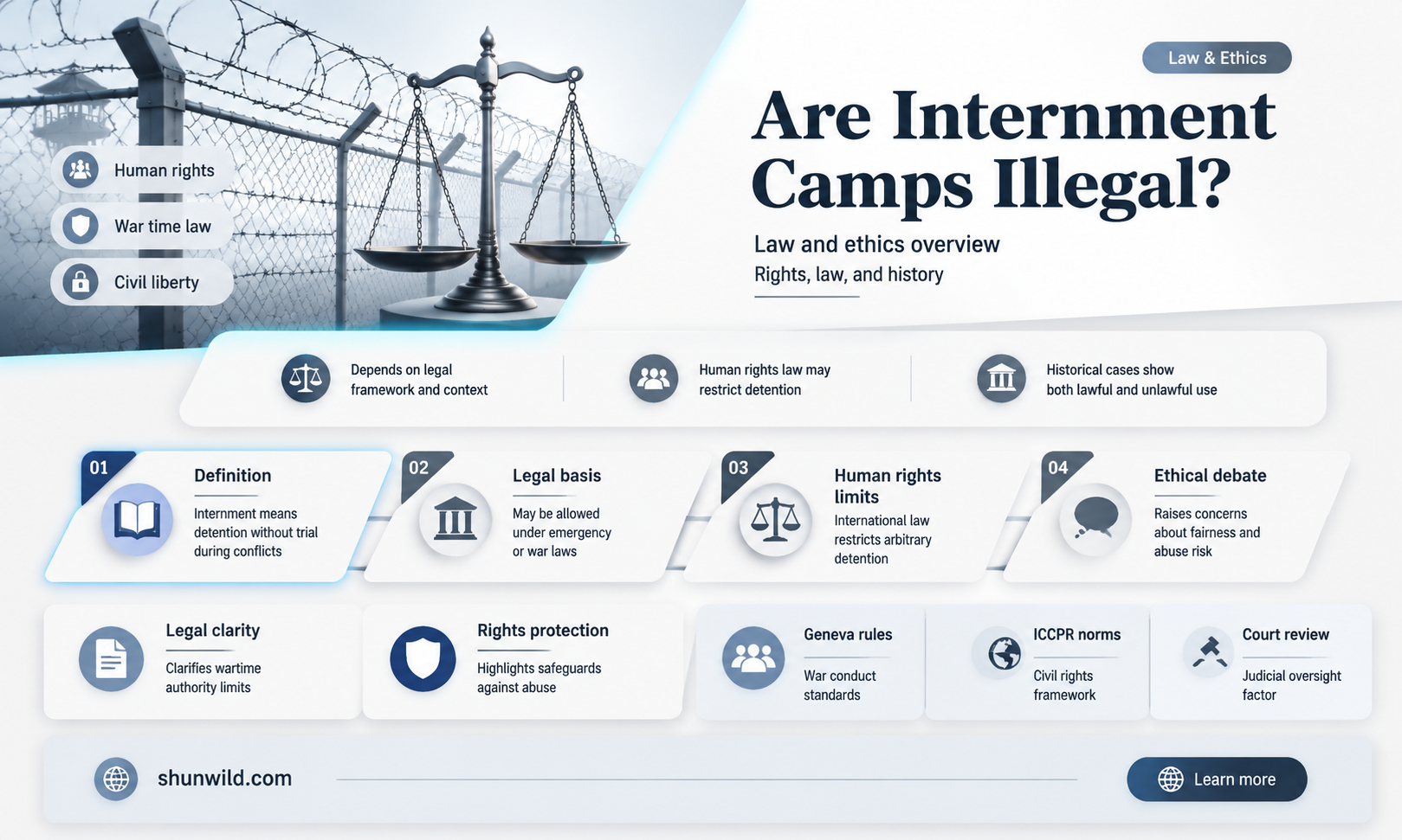 are internment camps illegal