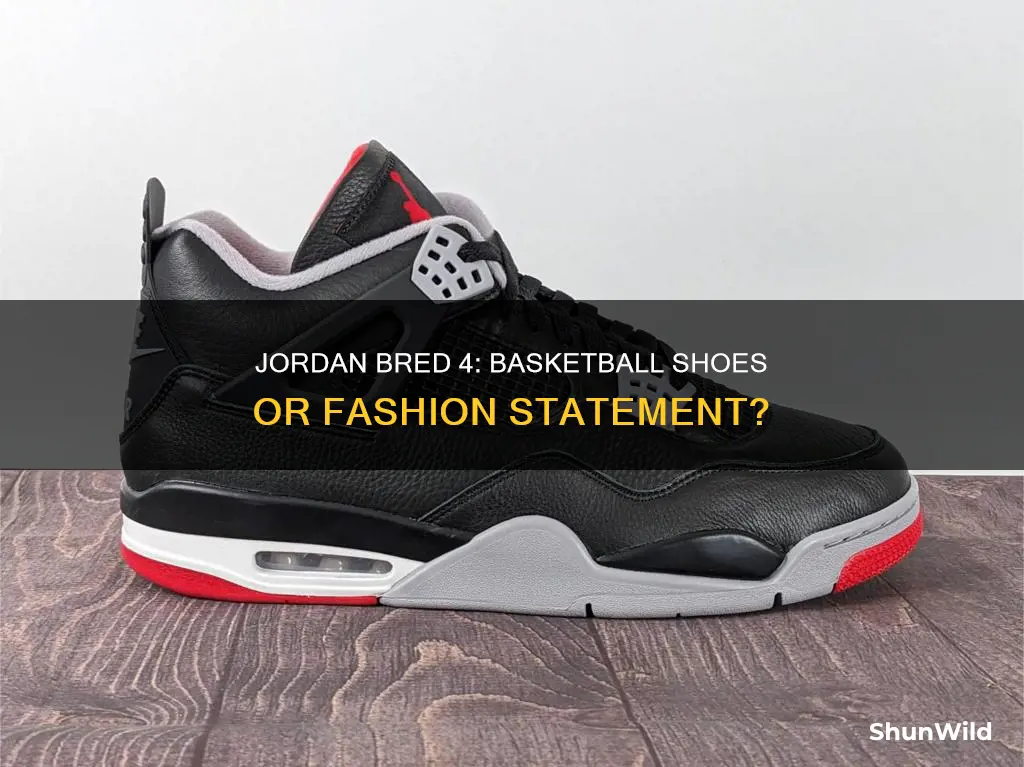 are jordan bred 4 for basketball