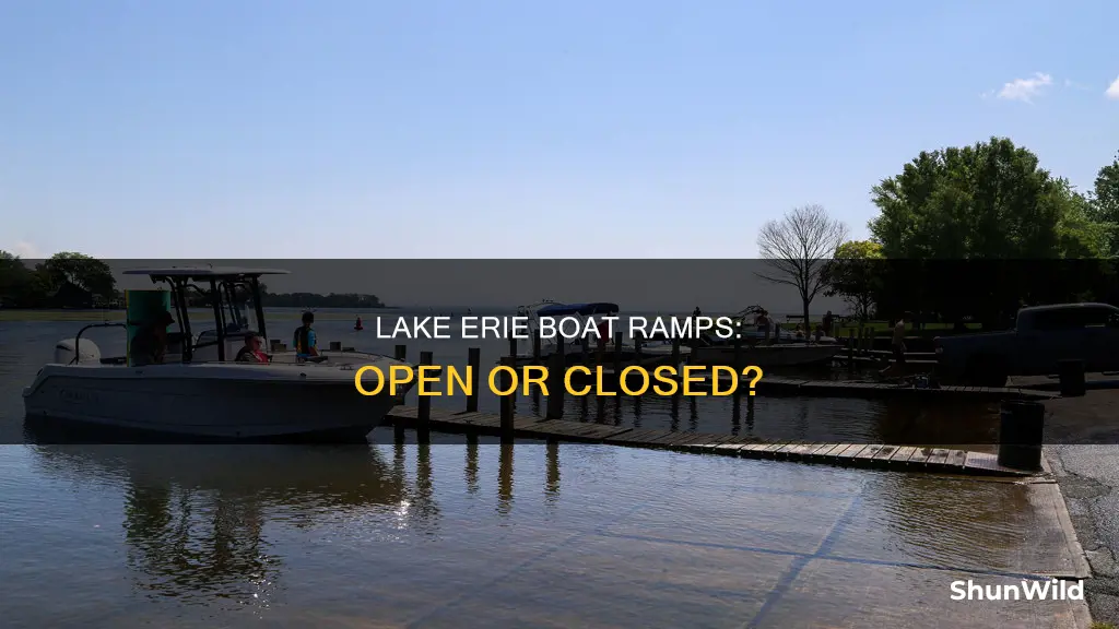 are lake erie boat ramps open