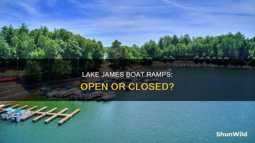 are lake james boat ramps open