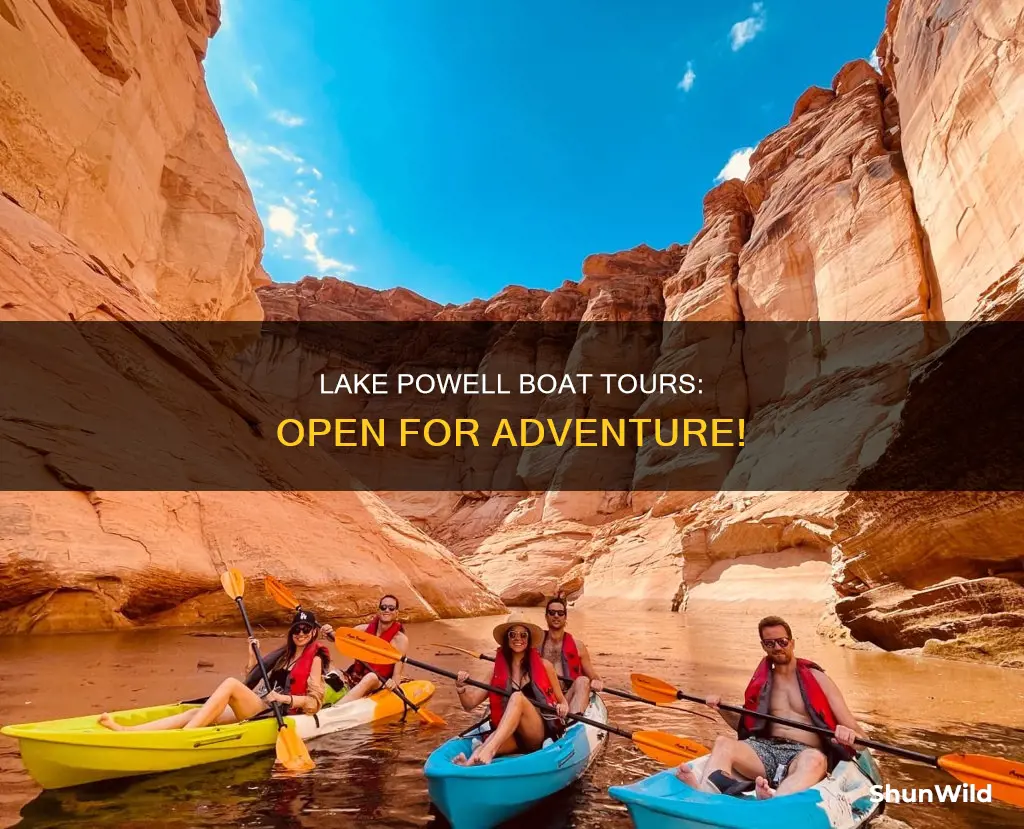 are lake powell boat tours open