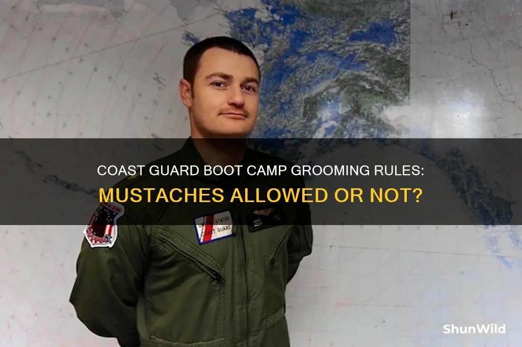 are mustaches allowed in coast guard boot camp