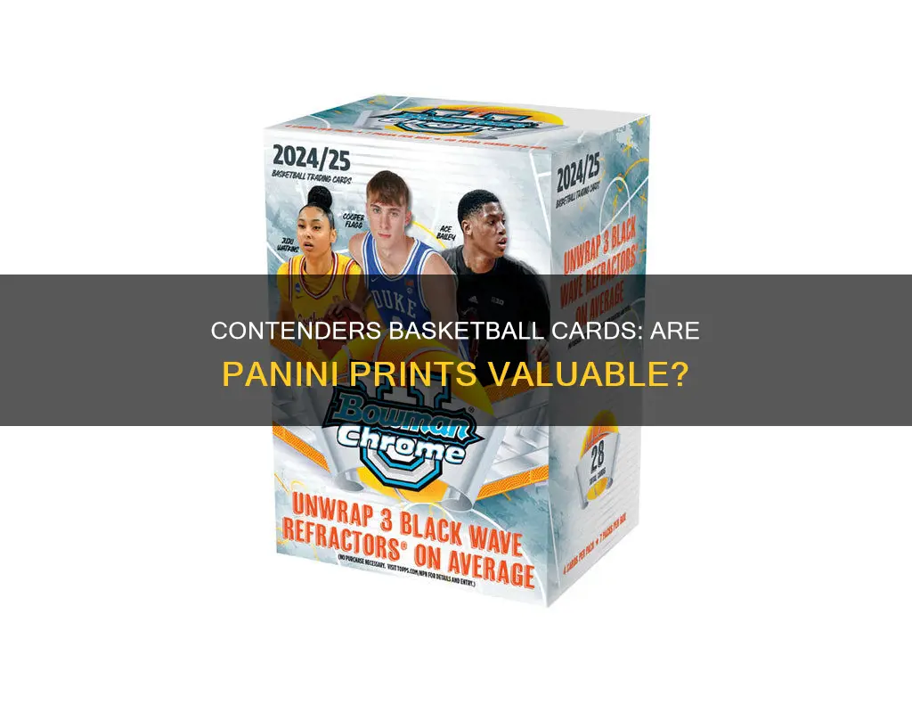 are panini contenders basketball worth anything