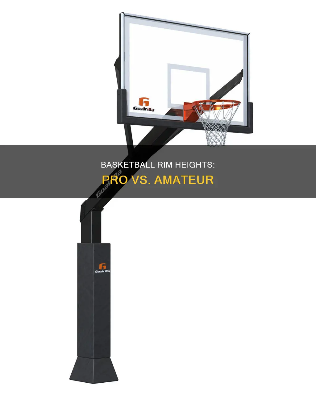 are professional basketball rims higher