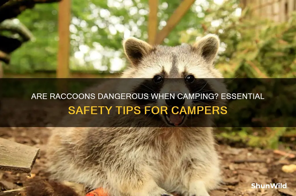 are raccoons dangerous camping