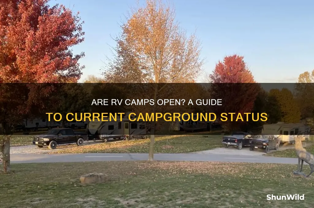 are rv camps open