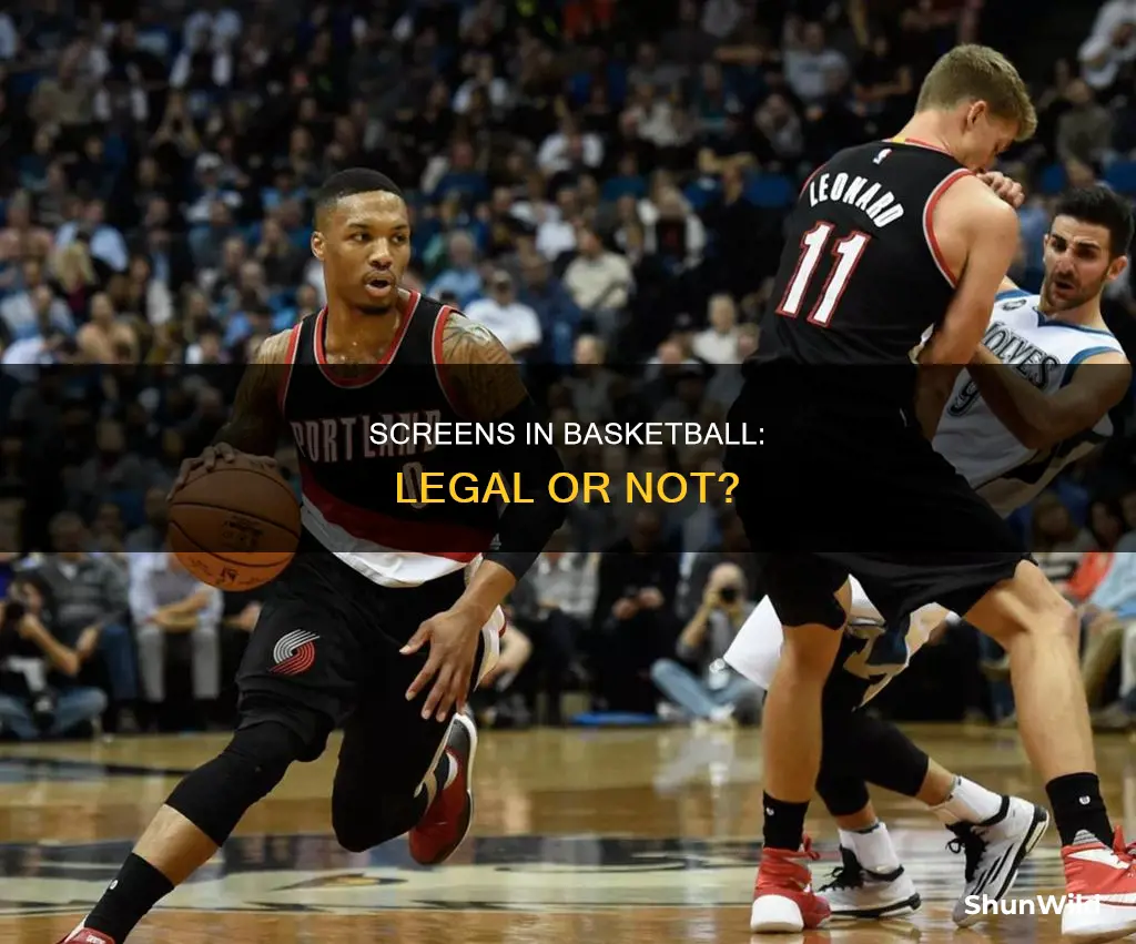 are screens legal in basketball