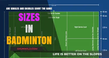 Badminton Court Size: Singles vs. Doubles
