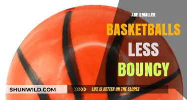 Why Smaller Basketballs are Less Bouncy