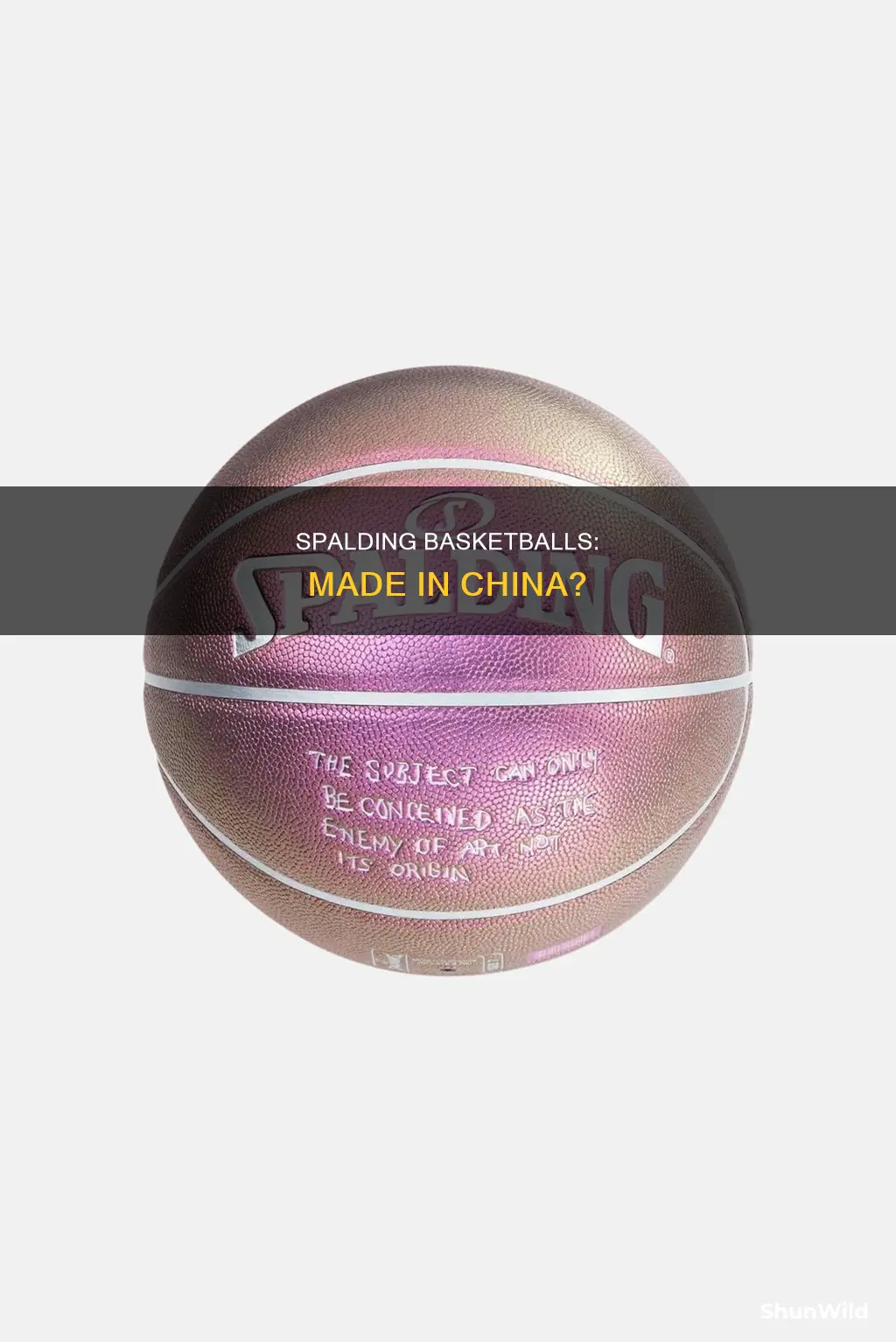 are spalding basketballs made in china