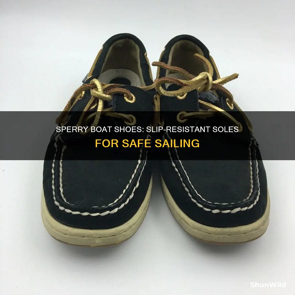 are sperry boat shoes slip resistant