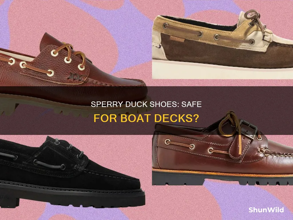 are sperry ducks shoe sole usable on boat decks