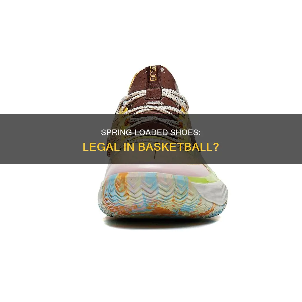 are springs in basketball shoes illegal