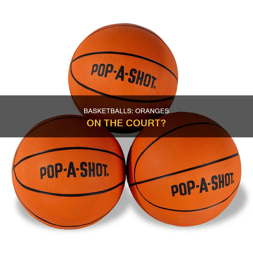 are the basketballs more orange