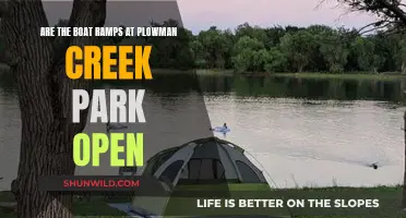 Boat Ramps at Plowman Creek Park: Open or Closed?