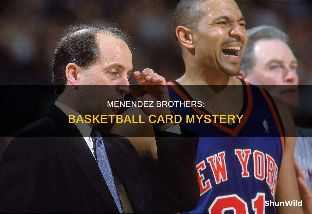 are the menendez brothers on a basketball card
