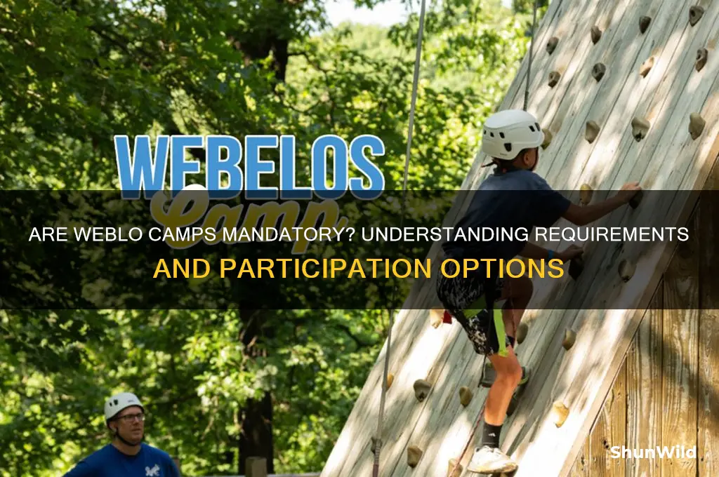 are the weblo camps manditory