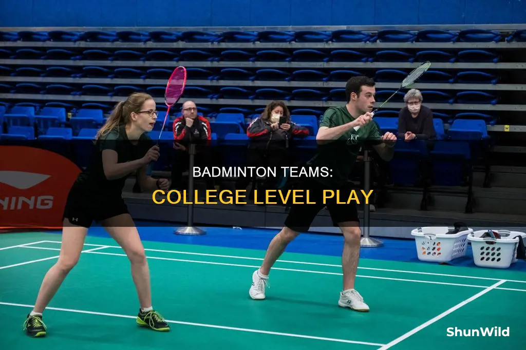 are there badminton teams in college