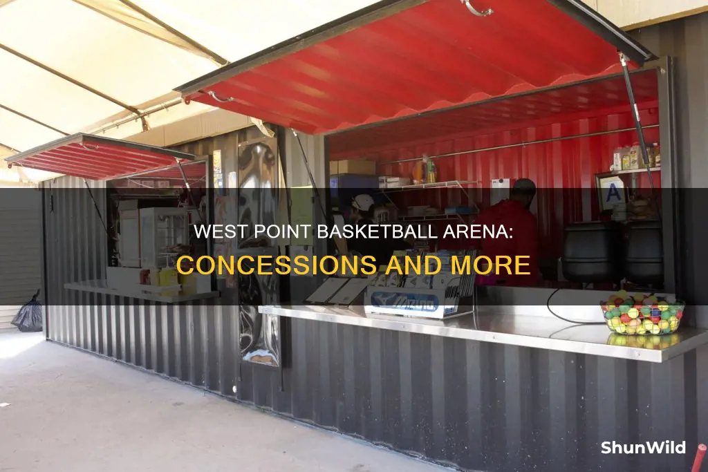 are there concession stands at west point basketball arena