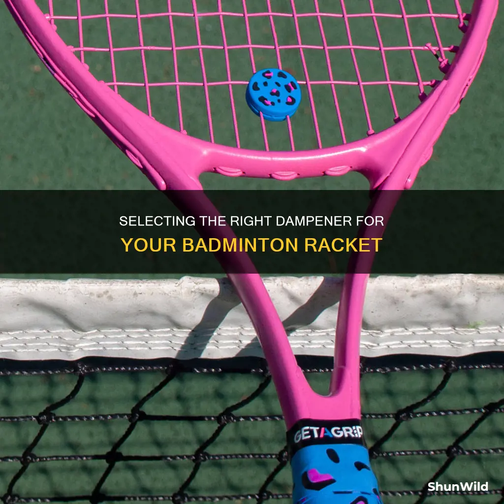 are there dampeners for badminton racekts