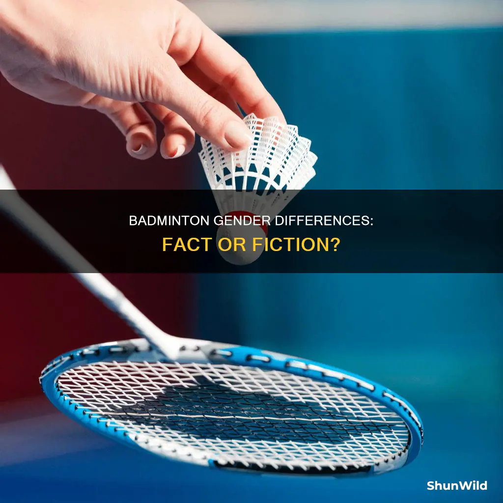 are there gender differences in badminton