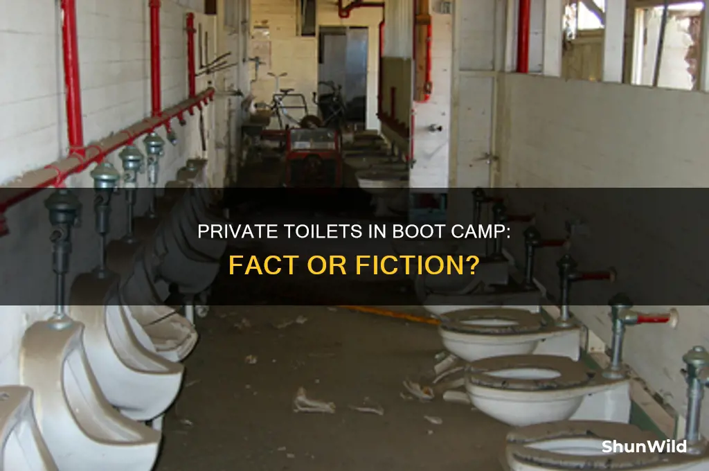 are there private toilets in boot camp