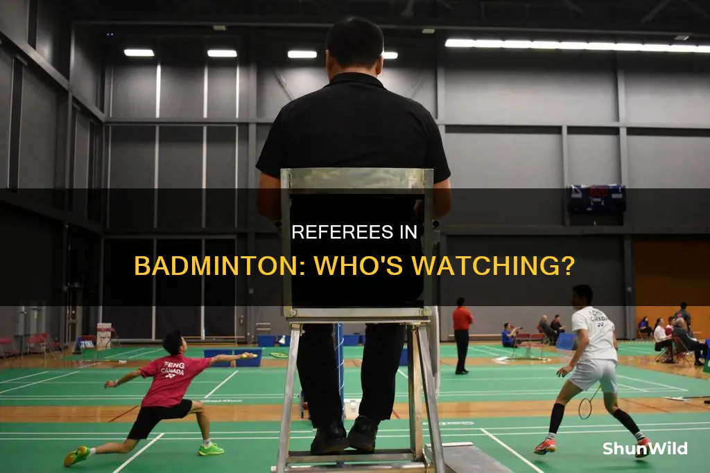are there referees in badminton