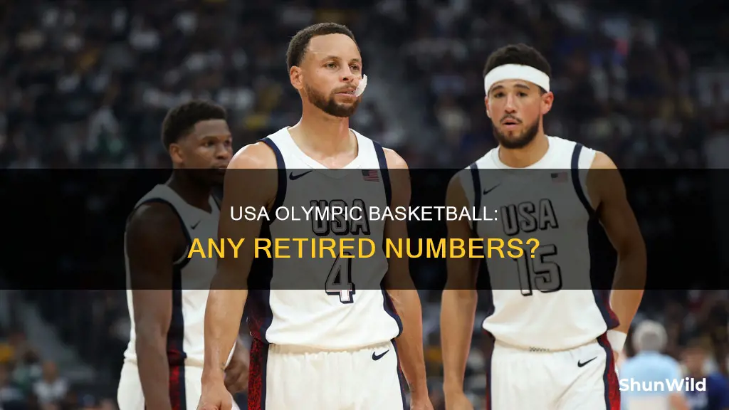 are there retired numbers in usa olympics basketball