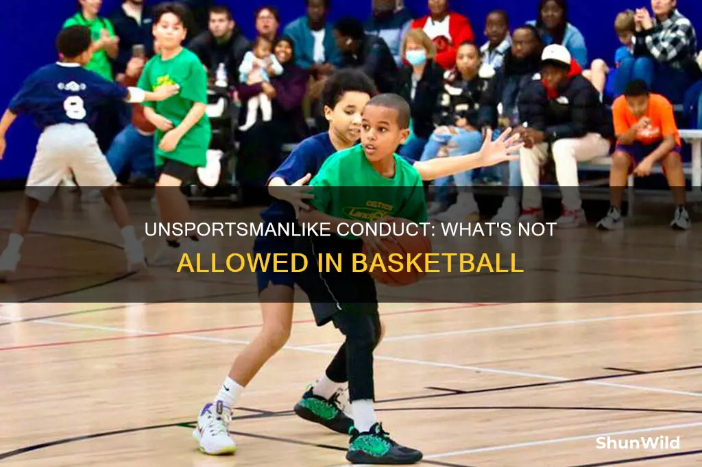 are there rules for unsportsmanlike conduct in basketball