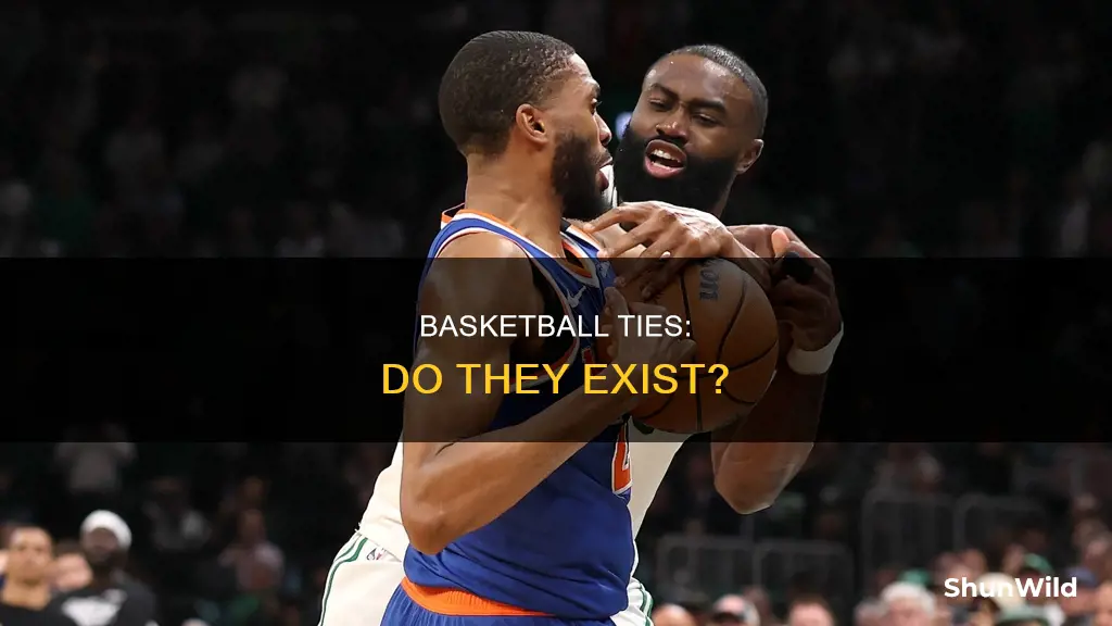are there ties in basketball