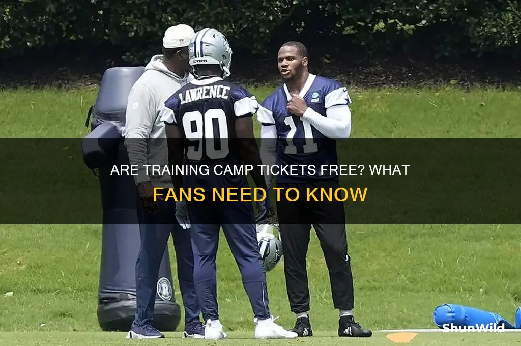 are training camp tickets free