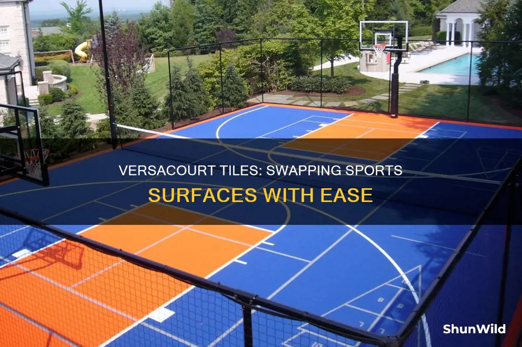 are versacourt tiles interchangeble between basketball and tennis