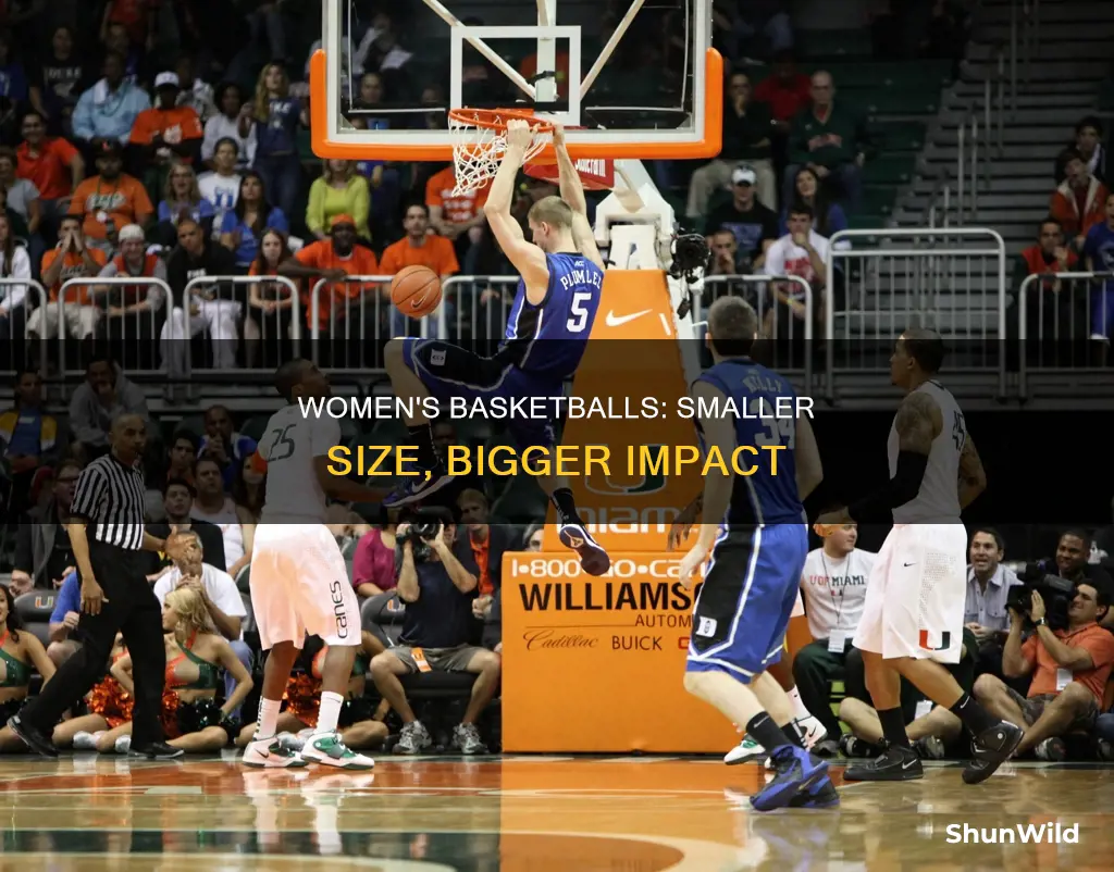 are womens basketballs smaller