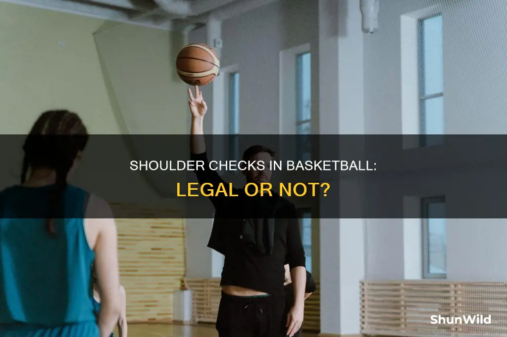 are you allowed to lower your shoulder in basketball