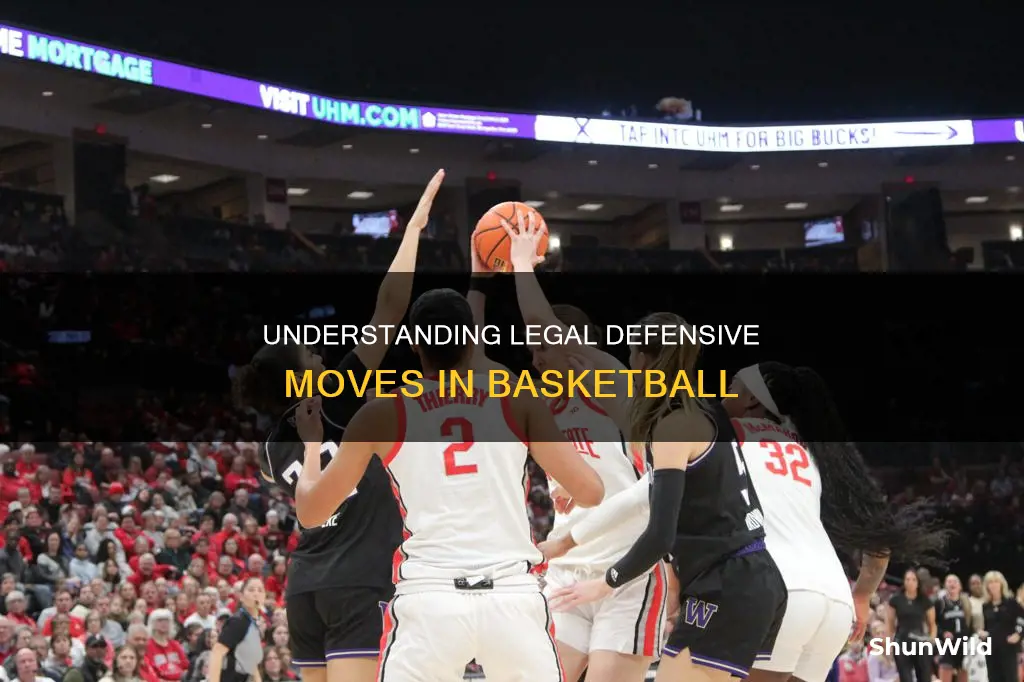 are you allowed to push on defense in basketball