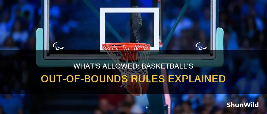 are you allowed to step out of bounds in basketball