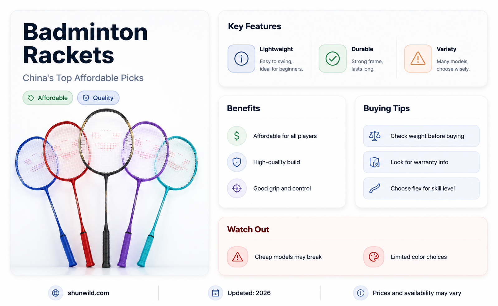are badminton rackets cheaper in china